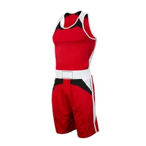 Gilet da boxe professionale uniforme da boxe e pantaloncini |