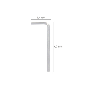 Chiave a brugola professionale standard in acciaio al cromo vanadio da 1,5 mm. - Product Image 2
