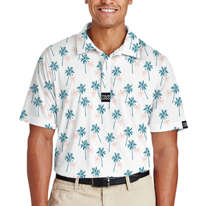 Beach Design Casual Party Polo à manches courtes pour hommes Séchage rapide Vêtements confortables T-shirt polo pour adultes - Product Image 2