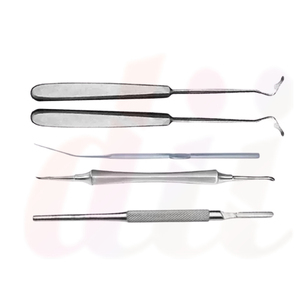 Ensemble d'instruments chirurgicaux pour lèvre fendue et palais fendu, 22 pièces, en acier inoxydable, manuel, durable, DEBONAIRII - Product Image 2