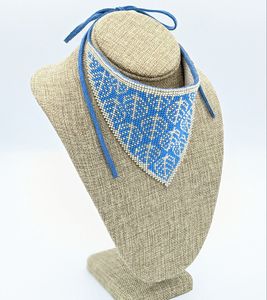 Collar de cristal con borlas de semillas blancas hecho a mano, venta al por mayor india, collares de cuentas de semillas de varias filas por HFCRAFTS - Product Image 1