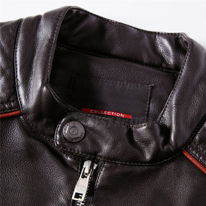 Produits très vendus Meilleures vestes d'hiver en cuir mince pour hommes Conception personnalisée à vendre - Product Image 2