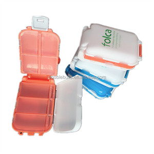 Boîte de pilulier promotionnelle pliable à 8 compartiments à trois couches personnalisée - Product Image 1
