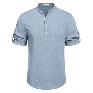 T-shirt unisexe personnalisé en polyester/coton surdimensionné de 280 g/m², manches courtes, devant uni, décontracté, logo DIY, haute qualité, couleur unie - Product Image 6