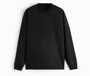 Sudadera de Forro Polar Orgánico para Hombre, con Logotipo Personalizado, Talla Grande, 100% Algodón, Cuello Redondo, Ropa de Moda - Product Image 1