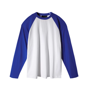 Camisas de manga larga en blanco de poliéster de 320 gramos de sensación de algodón unisex al por mayor para impresión personalizada - Product Image 4