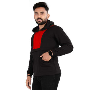 Sweats à capuche personnalisés de haute qualité de couleur différente de style à la mode pour les poches kangourou de conception unisexe des hommes - Product Image 5