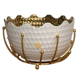 Nouveau design bol de service en métal bol à chocolat décoratif pour la maison support de conception de branche vaisselle bol à fruits secs doux écologique - Product Image 4