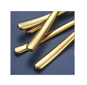 Cubiertos PVD dorados de lujo de acero inoxidable para boda, conjunto de cuchara y tenedor, pulido con espejo, seguro y saludable, gran oferta - Product Image 6