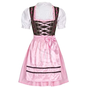 Disfraz de Oktoberfest Más Popular para Mujer, Vestidos Dirndl Alemanes Sólidos, Vestido de Sirvienta Bávara para Juego de Roles, Precio al por Mayor - Product Image 3