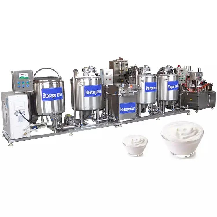 Depolama yoğurt yapma makinesi sanayi Vegan yoğurt üretim hattı ekşi süt yoğurt yapma makinesi