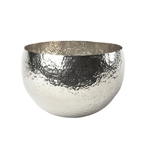 Bol de dattes à dessert en acier inoxydable avec support en laiton à feuilles Bol à chocolats de taille personnalisée au design antique - Product Image 5