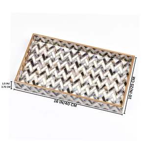 Trending Meena Trays Nesting Style Ménage Bureau Hôtel Barware Utilise Boissons Servant MDF Plateau Fabriqué en Inde en Stock - Product Image 2