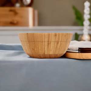 Cuenco de madera de mango hecho a mano al por mayor indio utilizado para servir ensaladas y platos fiesta boda decoración Platos y platos tazones - Product Image 2