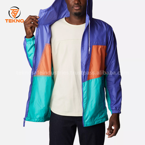 Chaqueta cortavientos para hombre, venta al por mayor personalizada, alta calidad, diseño de retazos, logotipo personalizado, bordado impreso, invierno, servicio OEM 2025 - Product Image 3