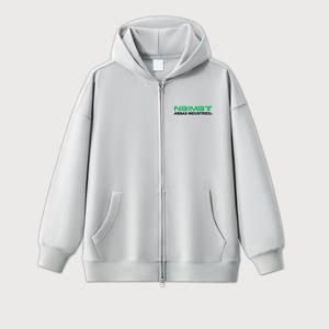 Vente en gros de sweat à capuche 100% coton pour hommes impression de haute qualité logo fermeture éclair hiver thermique vêtements de sport de plein air teint en plaine - Product Image 5