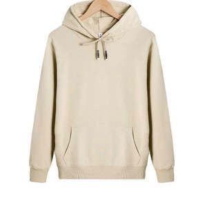 Pull à capuche lourd conçu sur mesure pour hommes Vêtements de sport à la mode avec motif uni teint pour l'automne - Product Image 1