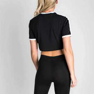 Camiseta personalizada para bebé, camiseta de manga corta con gráfico Vintage de verano para mujer, ropa informal Sexy, ajustada, cuello redondo, camiseta recortada para bebé - Product Image 5