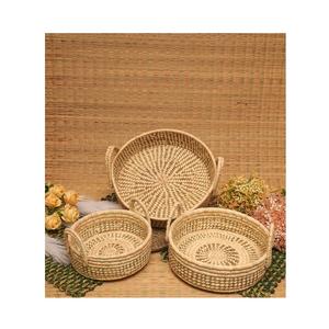 Cesta de almacenamiento de hierba Sabai hecha a mano con artesanía artesanal duradera para uso decorativo e interiores de hogar sostenibles respetuosos con el medio ambiente - Product Image 2