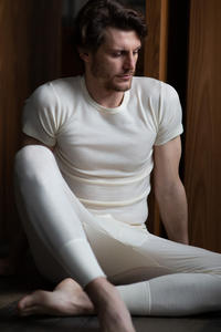 Chaleco Masculino ASSISI MM Merino 100% Teñido Anudado con Cuello Redondo, Ropa Interior Premium - Product Image 2