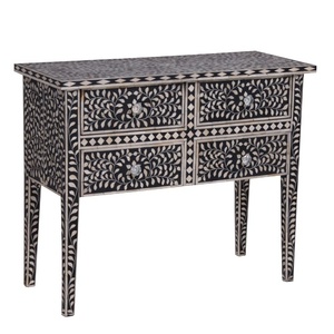 Table d'appoint de lit à tiroir en incrustation d'os élégante artisanat de mode de l'Inde pour la maison hôtel complexe hôpital chambre entrée - Product Image 3