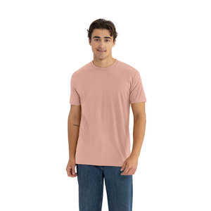 Camiseta unisex Desert Pink – Camiseta con cuello redondo elegante y transpirable para hombres y mujeres – Camiseta de mezcla triple – Suave y ligera de primera calidad - Product Image 3