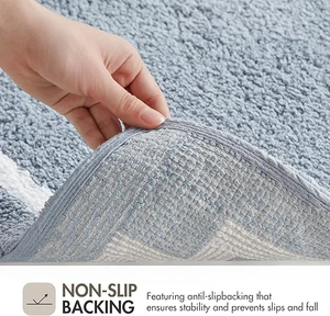 Tapis de bain durable fabriqué en tissu absorbant de qualité supérieure, à texture douce, séchage rapide et support fiable. - Product Image 3