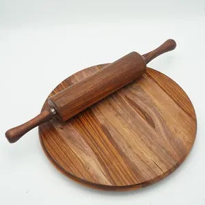 Rouleau à pâtisserie et planche en bois artisanal SUAZ de qualité supérieure, haute résistance, tailles personnalisées, vente en gros, pour la pâtisserie artisanale avec planche - Product Image 1