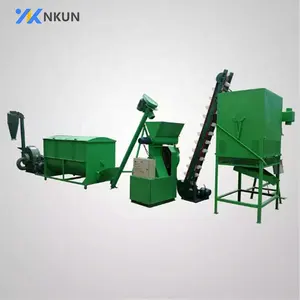 Factory 1t/h cow feed pellet machine production line and high output