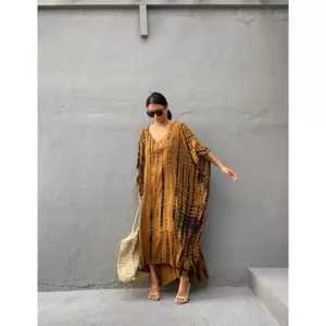 Tie Dye-Vestido de manga larga para mujer, ropa elegante informal de manga larga para mujer - Product Image 1