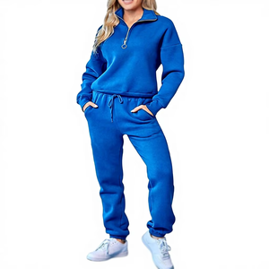 Conjunto Deportivo Personalizado para Mujer, Sudadera con Capucha, Ropa Deportiva de Otoño, Ropa Deportiva Premium para Gimnasio, Fitness y Jogging, OEM, ODM, Marca Privada, Color Sólido - Product Image 2