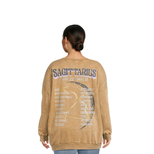 Wholesale Custom Logo <b>Women's</b> Oversized Sweatshirt for Winter Season Fashionable Printed Cotton <b>Women</b> Pullover Sweatshirt - Product Image 6