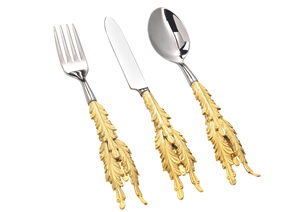 Meilleure vente ensemble de couverts à poignée décorative en métal faits à la main au prix de gros pour mariage hôtel restaurant - Product Image 4