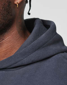 Nuevas sudaderas con capucha Vintage para hombre, sudaderas Boxy Fit de gran tamaño con hombros caídos, peso pesado, 100% algodón, felpa francesa 450GSM, teñido liso - Product Image 5