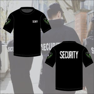 Camiseta de Uniforme de Guardia de Seguridad Unisex 2026 para Verano, Logotipo Personalizado, Manga Corta Negra, Ropa de Trabajo para Hombres y Mujeres Adultos, OEM - Product Image 5