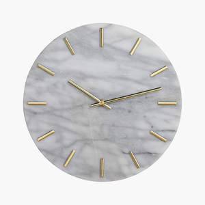 Reloj de pared AK Brass Nordic Fashion de mármol, grande, de lujo, silencioso, de forma redonda, personalizado, para sala de estar - Product Image 2