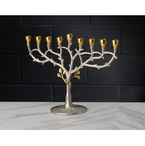 Chandelier en aluminium motif arbre pour décoration de Noël, centre de table de mariage, support de bougie, décoration de table à domicile - Product Image 6