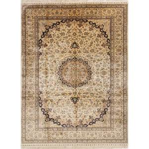 Tapis en laine noués à la main Aalam Gold, modèle classique Pae-5141, rectangulaire, pour couloir, idéal pour la maison et le salon - Tapis Jaipur US - Product Image 1