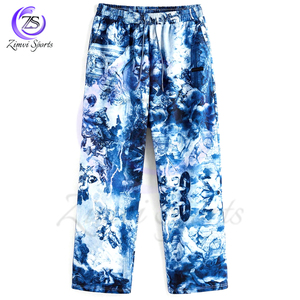 Sweat à capuche ample à épaules tombantes et pantalon à jambe droite avec cordon de serrage à la taille - Product Image 5