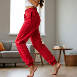 Jogging Stone Wash pantalones de chándal mujer Casual pantalón pijama señoras ropa deportiva Jogging Fitness ácido lavado pantalones de chándal Mujer - Product Image 5