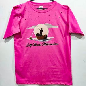 เสื้อยืดผู้ชายผ้าคอตตอนถัก100% โลโก้ออกแบบได้ตามต้องการเสื้อยืดผู้ชายระบายอากาศได้ดีแขนสั้นพิมพ์ลายผ้าไหมพอดีกับสิ่งแวดล้อม - Product Image 4