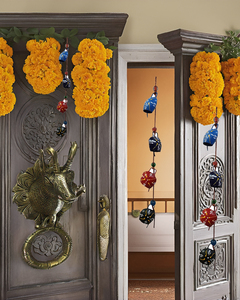 Élégantes cloches suspendues en fer forgé faites à la main à 10 grappes carillons éoliens de balcon multicolores pour la décoration extérieure de la maison ornement de jardin - Product Image 6