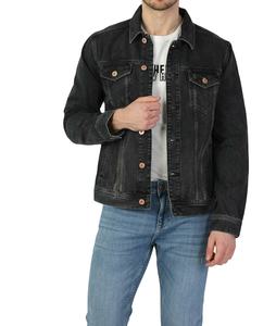 Nouveau Hommes Streetwear Déchiré Slim Fit Jeans Veste Hip Hop Mâle Trous Coton Solide Couleur Casual Denim Veste - Product Image 1