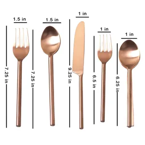 Kitchen Top Decorative Stainless Steel Metal Cutlery <b>Set</b> Manufacturer And Exporter New Design Metal <b>Flatware</b> <b>Set</b> Manufacturer - Product Image 1