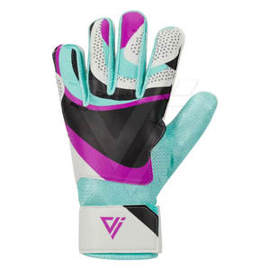 Goalkeeper <b>Gloves</b> High Quality Adjustable Non-Slip Breathable <b>Latex</b> <b>Gloves</b> with Hook & Loop Closure Customizable Made Pakistan - Product Image 2
