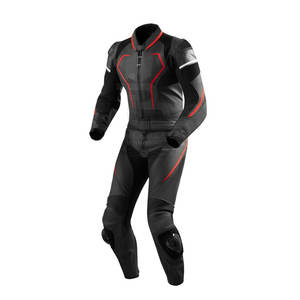 Traje de moto cómodo Traje de moto de cuero pesado Traje de moto a prueba de viento de alta calidad - Product Image 4