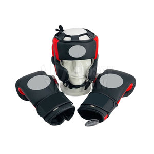 Nuevos conjuntos de boxeo, conjunto de boxeo hecho a medida, conjuntos protectores de cabeza y Ingle, conjunto de boxeo de perforación - Product Image 1