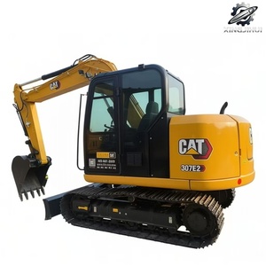 Mini-excavatrice sur chenilles d'occasion CAT307E2, 7 tonnes, godet de 0,33 m³, marque japonaise d'origine, petite excavatrice de chantier, faible nombre d'heures, certifiée CE - Product Image 1