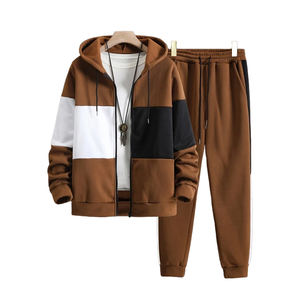 Chándal grueso cálido Premium de invierno para hombre, chándal personalizado de calidad premium de color sólido para hombre - Product Image 1