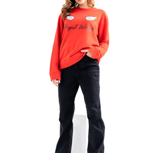 Sudadera de Felpa de Algodón de Manga Larga para Mujer con Logotipo Personalizado, Otoño/Invierno, Tejido Ecológico - Product Image 3